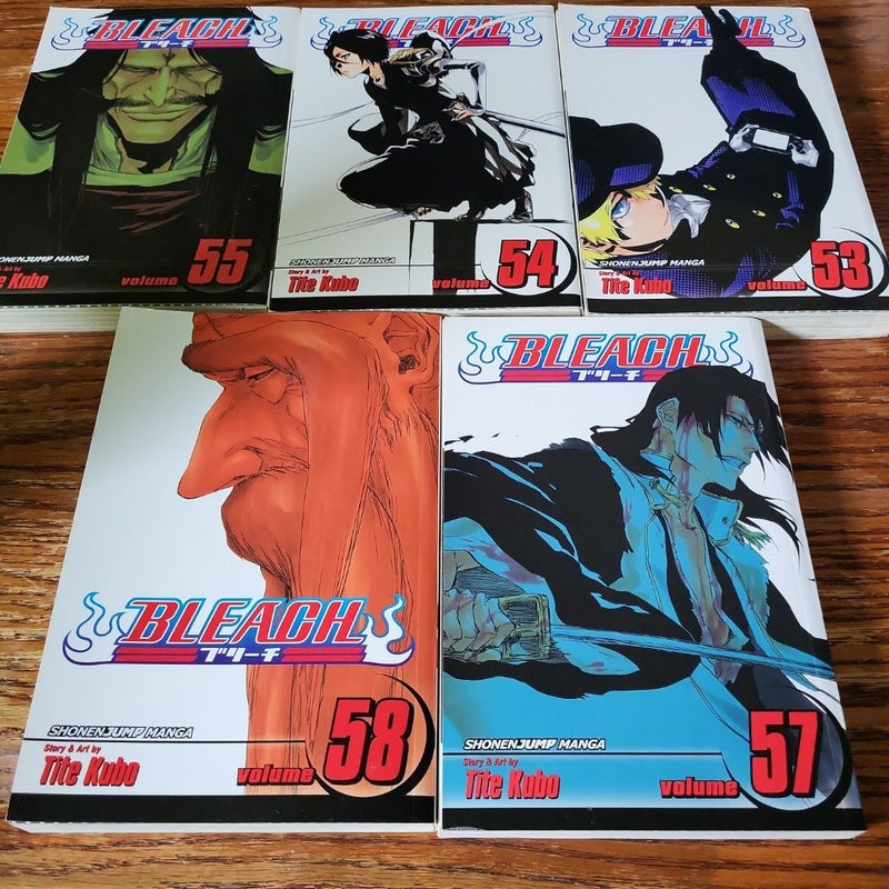 Bleach Manga Volumes 53, 54, 55, 57, 58 