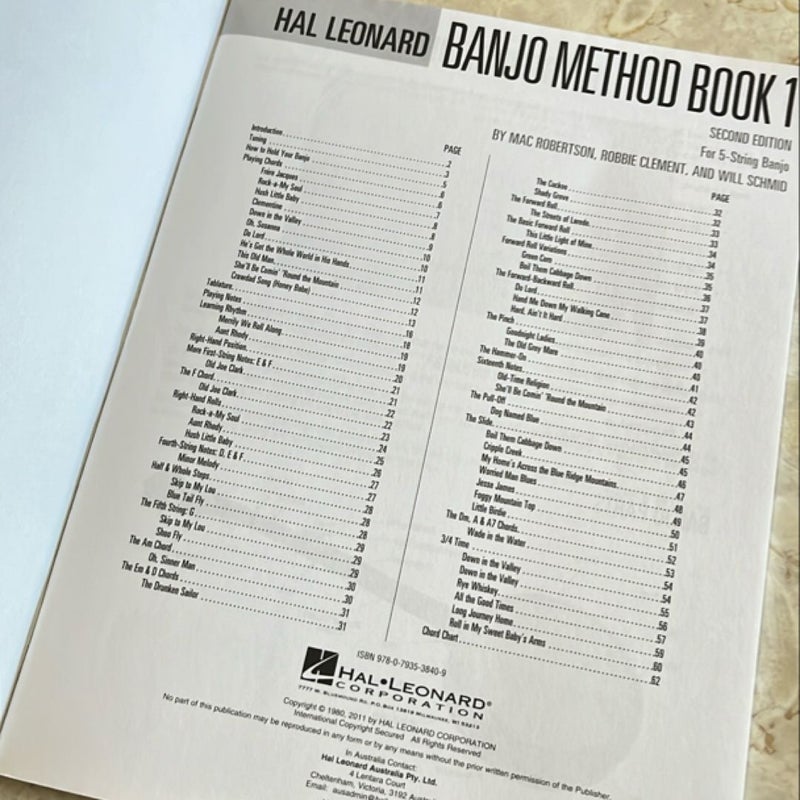 Hal Leonard Banjo Method - Book 1