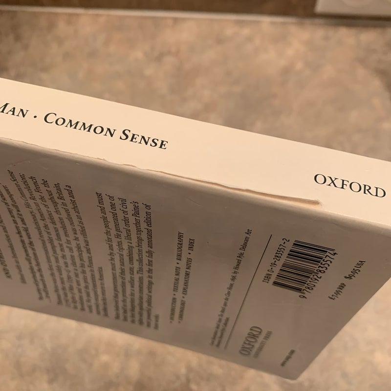 Rights of Man, Common Sense, and Other Political Writings