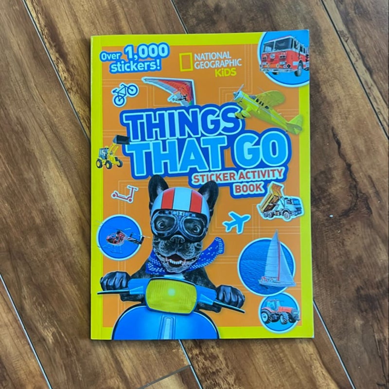 Things That Go Sticker Activity Book