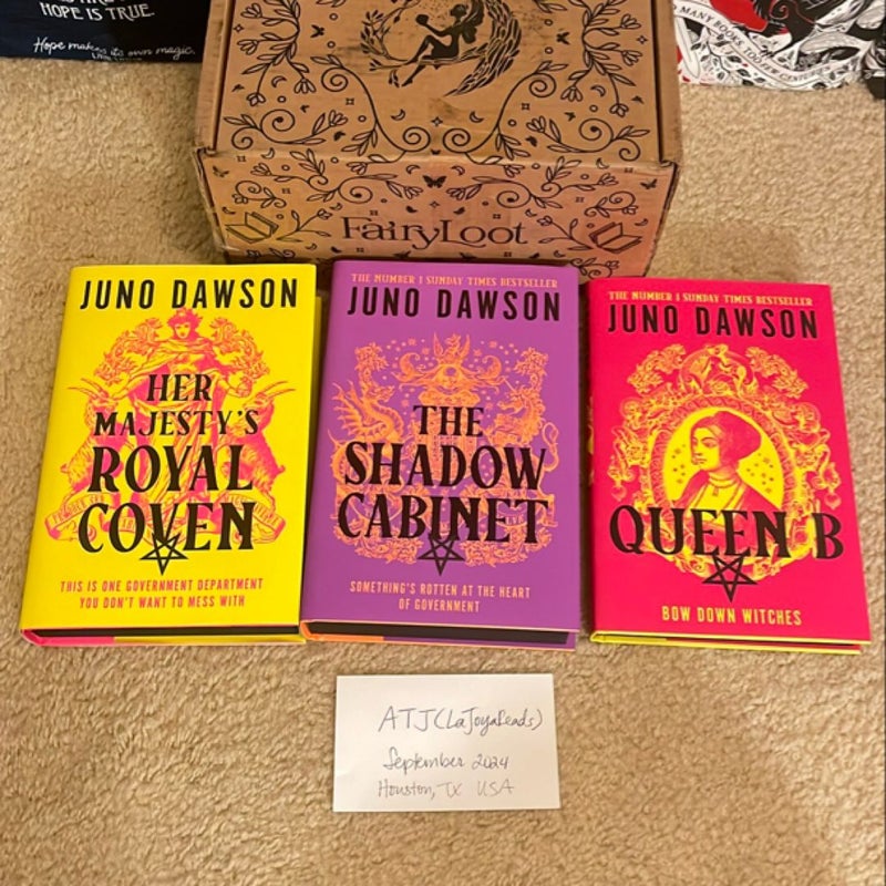 Fairyloot Her Majesty’s Royal Coven / The Shadow Cabinet / Queen B (Signed)