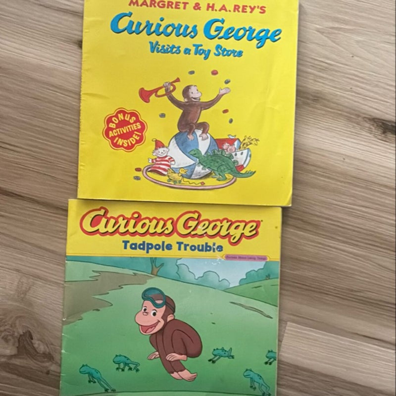 Curious George 2 book set