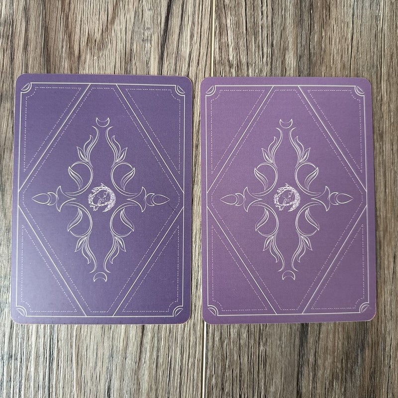 Fairyloot Tarot Cards - 7 & 8 of Pentacles - A Song of Wraiths & Ruin - Nov 2021