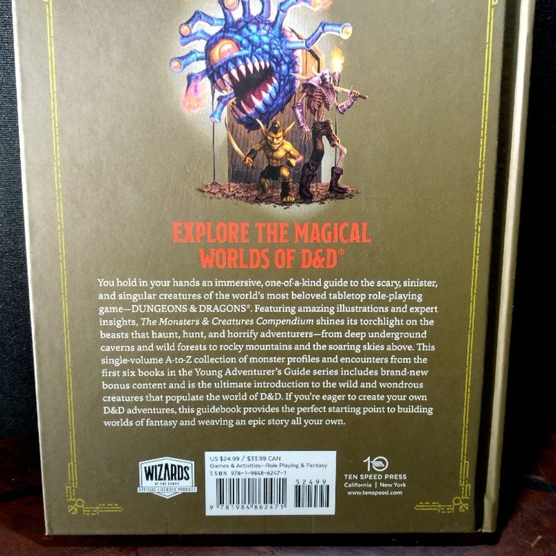 The Monsters & Creatures Compendium (Dungeons & Dragons) by Jim Zub,  Official Dungeons & Dragons Licensed: 9781984862471