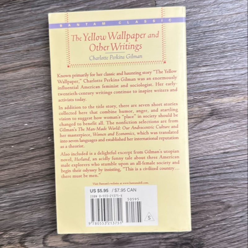 The Yellow Wallpaper and Other Writings