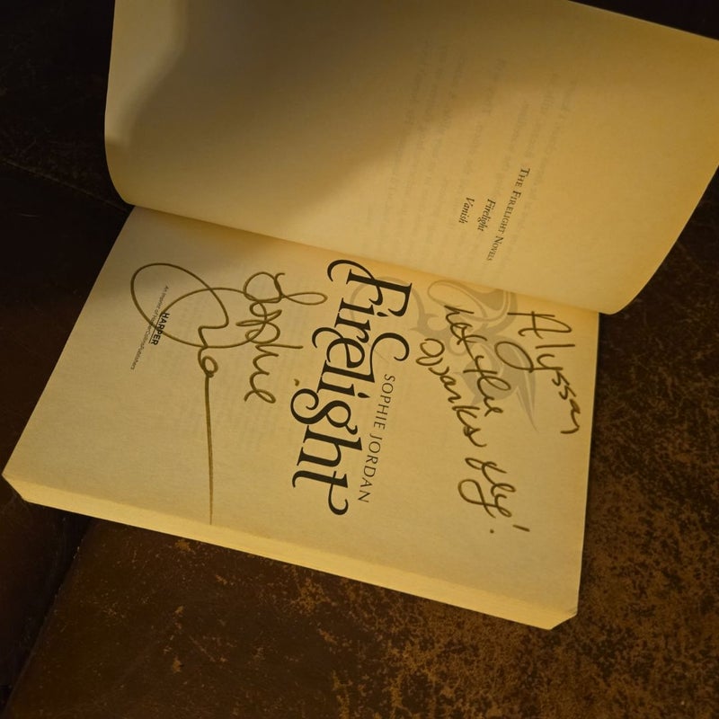 Signed out of print first edition Firelight