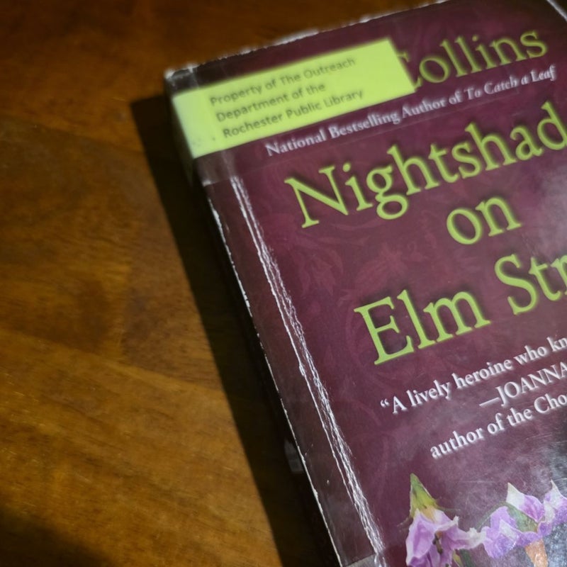 LARGE PRINT Nightshade on Elm Street, Flower Shop Mysteries 13 of 19 (ex-library)