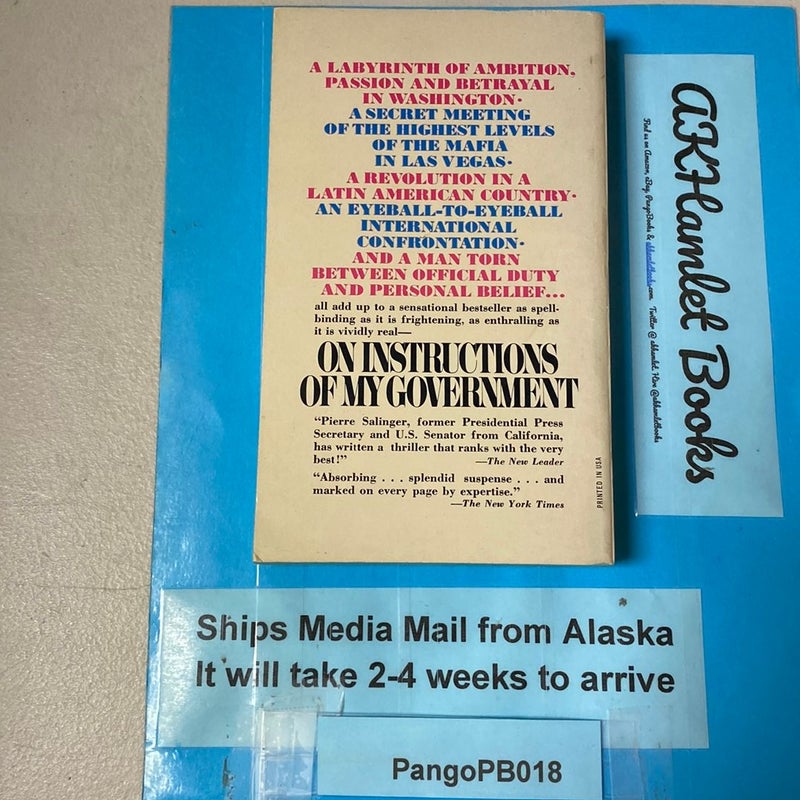 On Instructions of My Government 