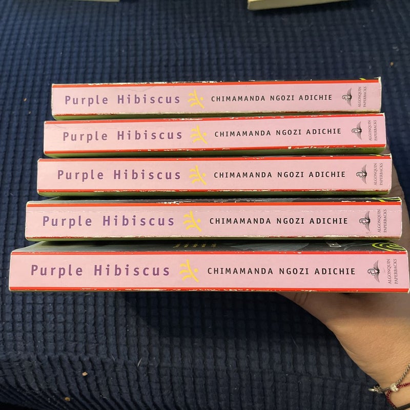 Purple Hibiscus (set of 5)