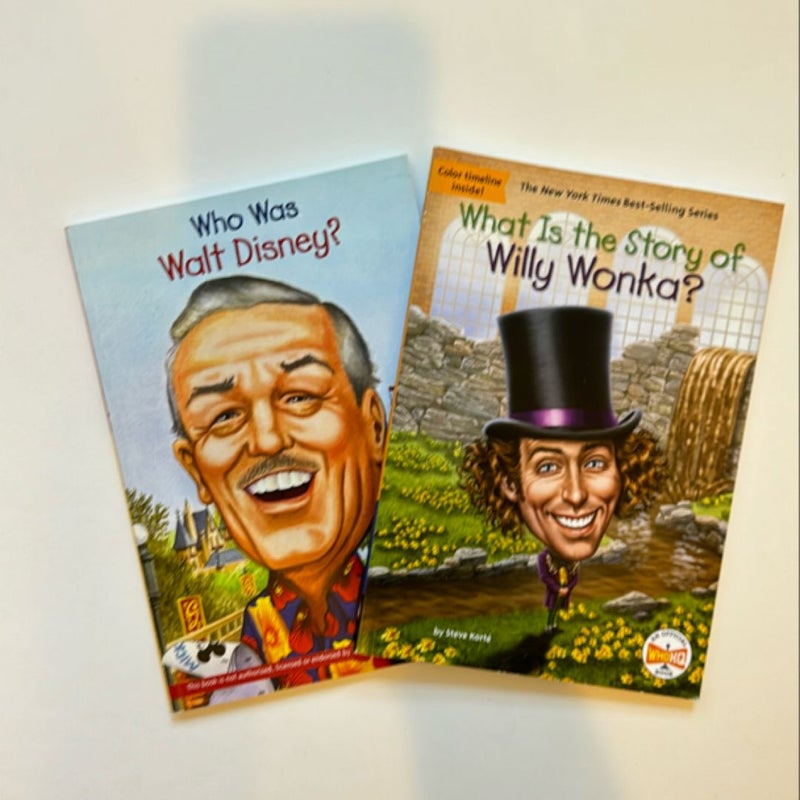 Who Was Walt Disney? What Is the Story of Willy Wonka?