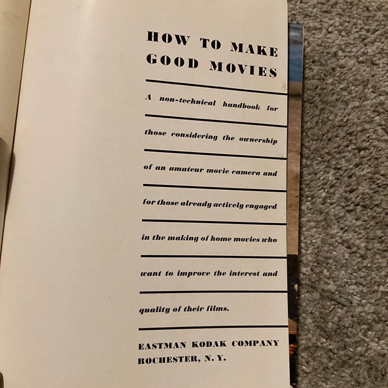 How to Make Good Movies 
