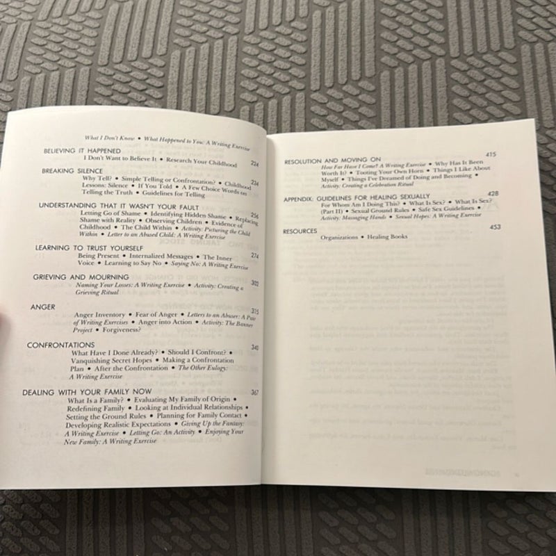 The Courage to Heal Workbook