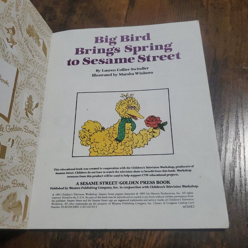 Big Bird Brings Spring to Sesame Street