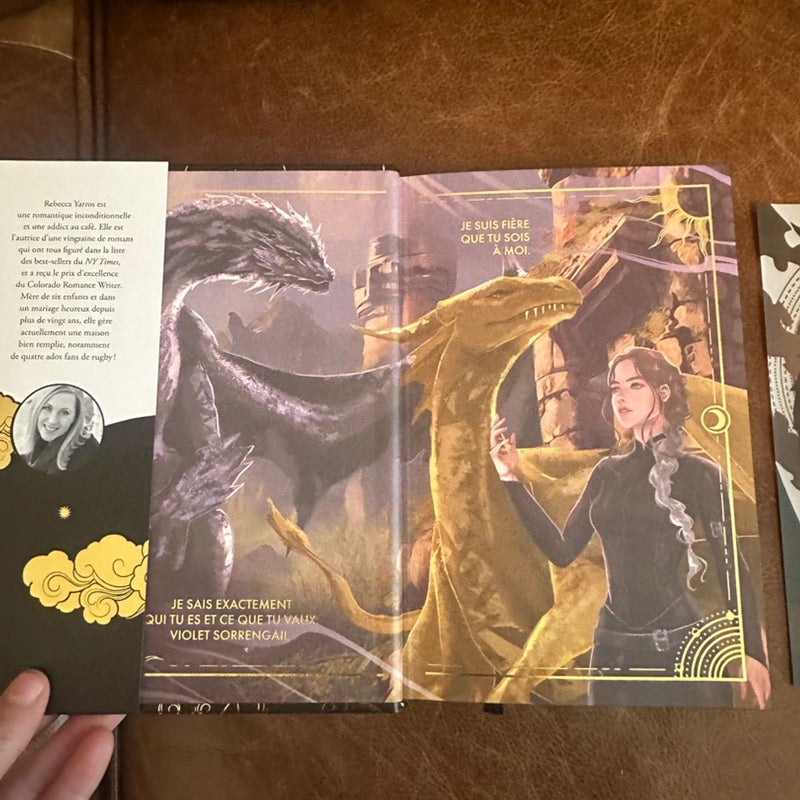 Fourth wing french special edition signed with art