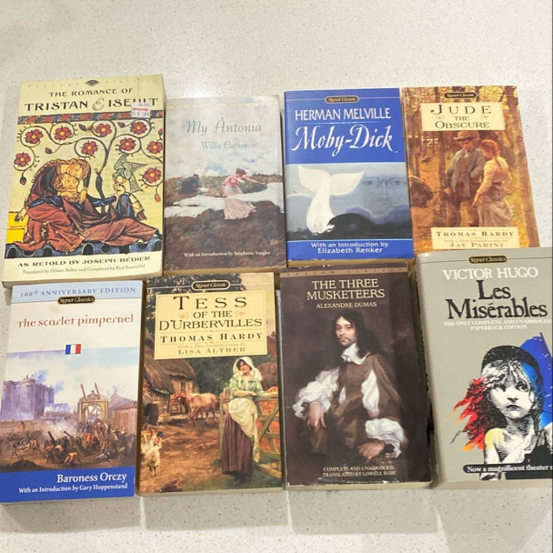 Classics lot of 8 books 