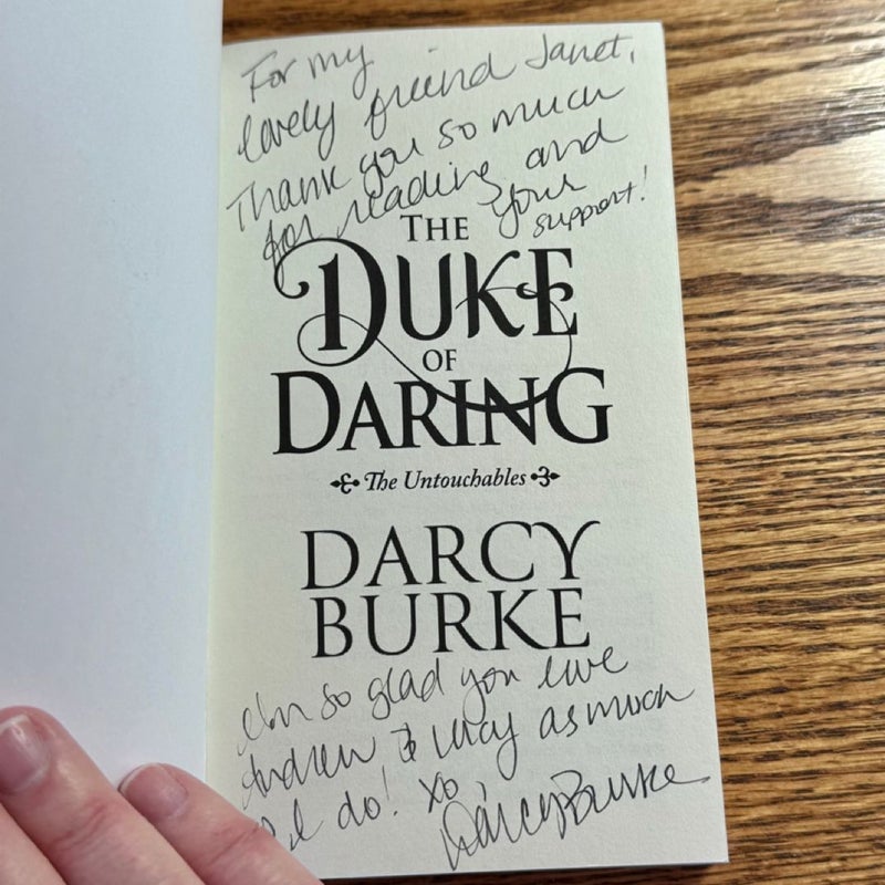 The Duke of Daring - First Edition - Signed by the Author