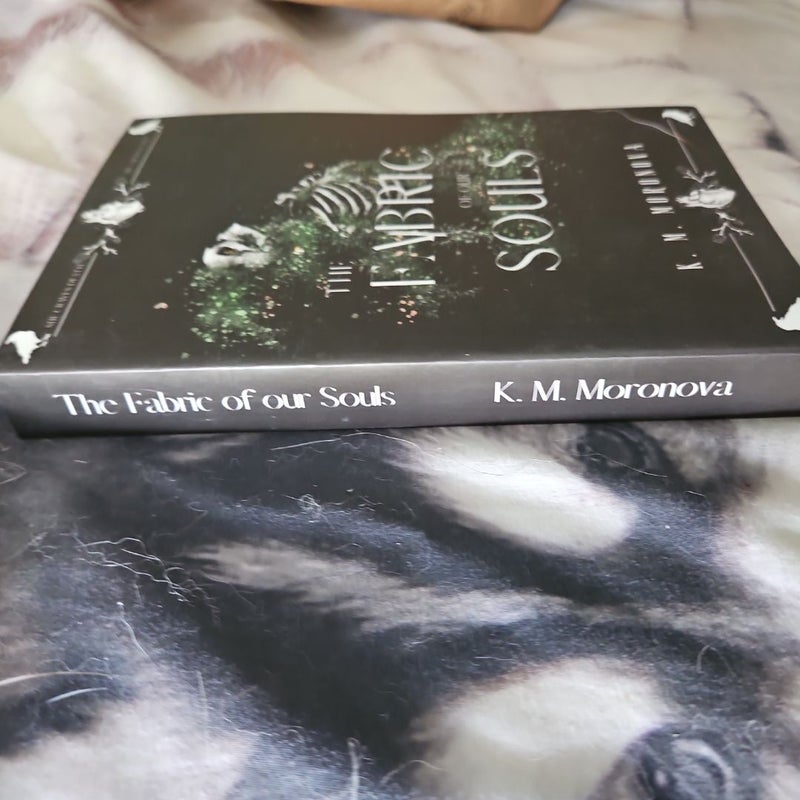 The Fabric of Our Souls Out of Print Indie Edition Skeleton Cover K.M Moronova 