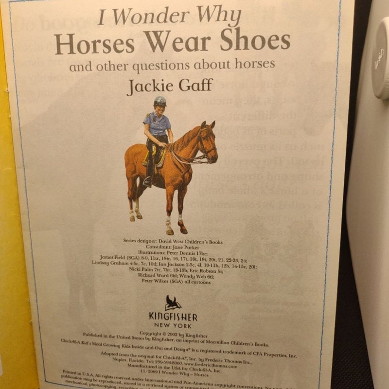 I Wonder Why Horses Wear Shoes