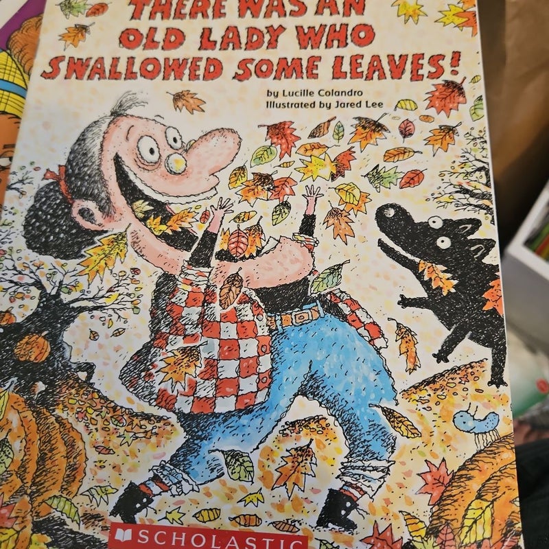 There was an old lady who swallowed some leaves