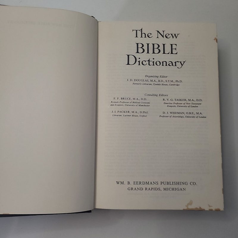 New Bible Dictionary