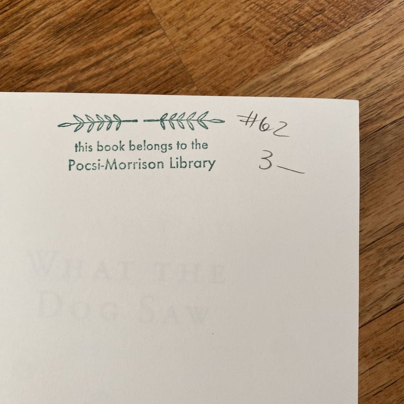 What the Dog Saw