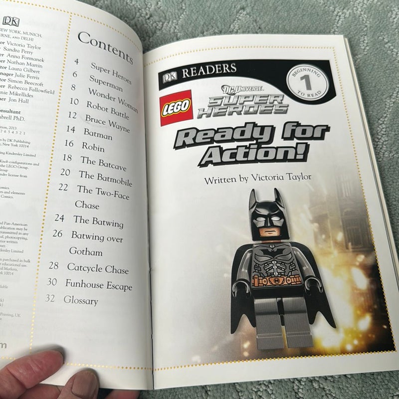 DK Readers L1: LEGO DC Super Heroes: Ready for Action!