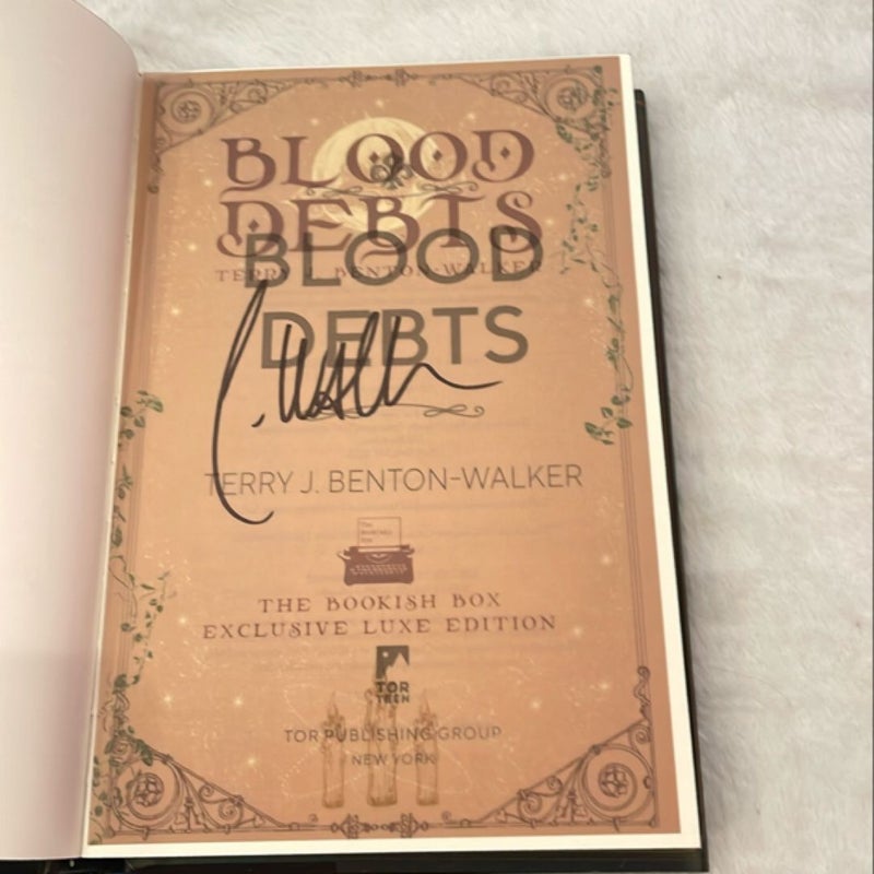 Bookish Box Blood Debts