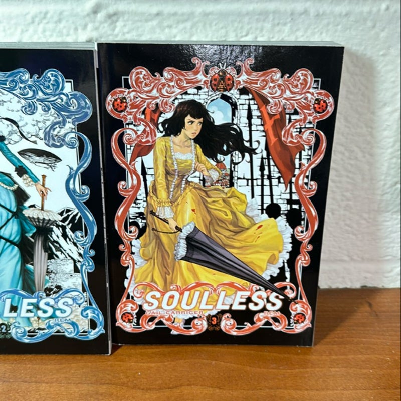 Soulless: the Manga, Vol. 1, Vol. 2, Vol. 3