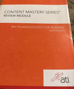 RN Pharmacology for Nursing Edition 8. 0