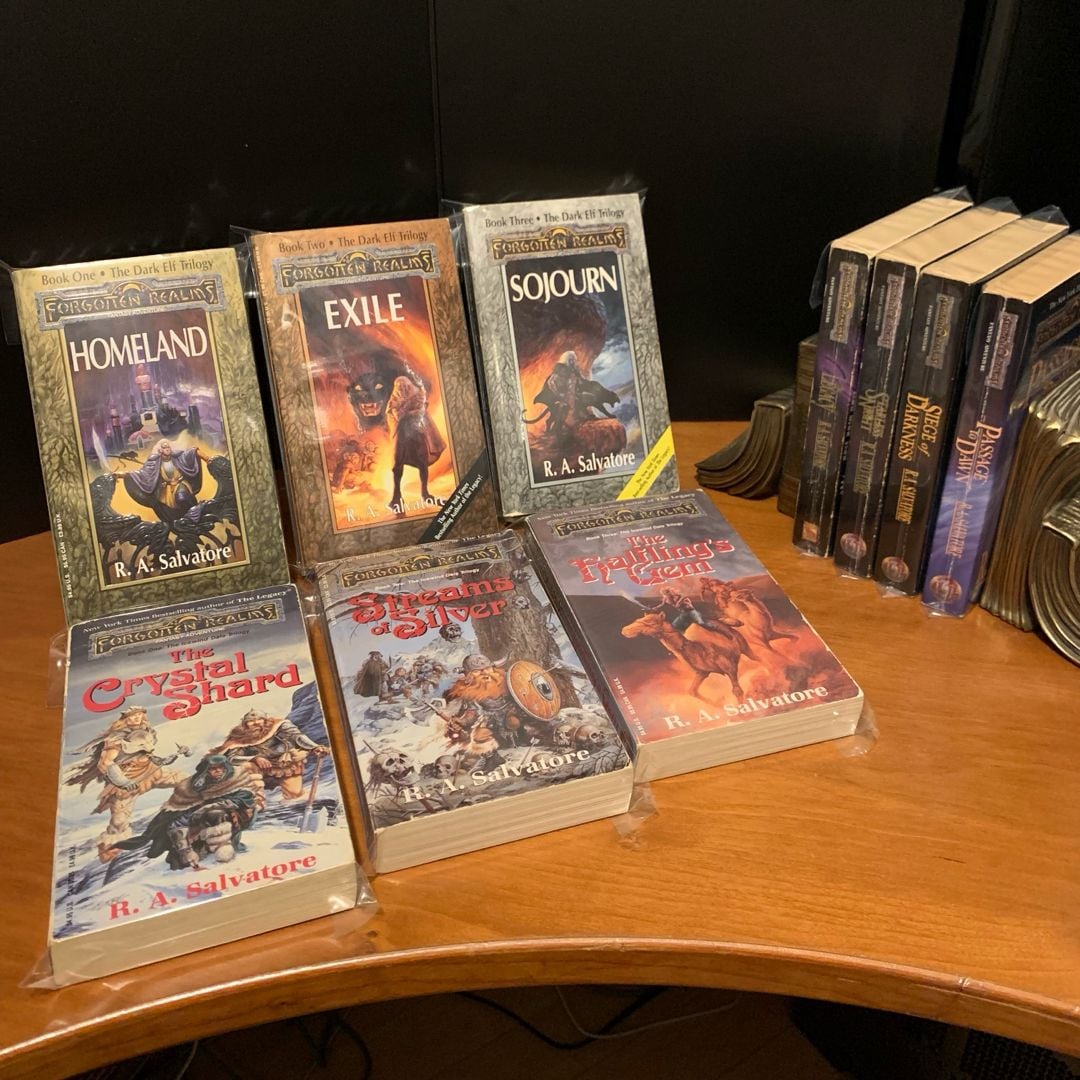 Forgotten Realms: Legend of Drizzt 1-10, 3 Complete Series: Dark Elf ...