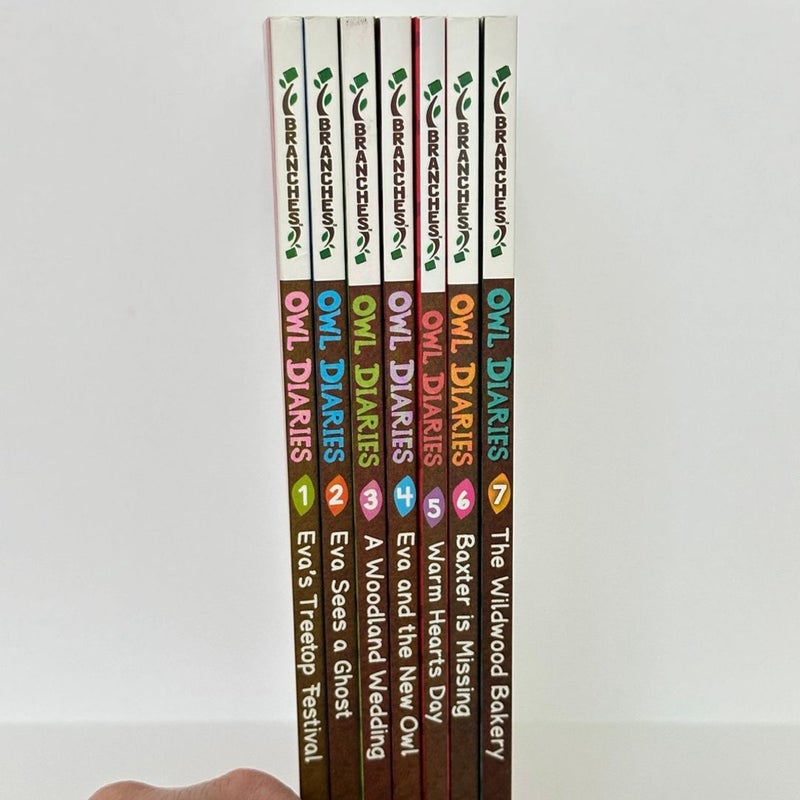 Owl Diaries Book Bundle, 7 Books in Bundle #1-#7