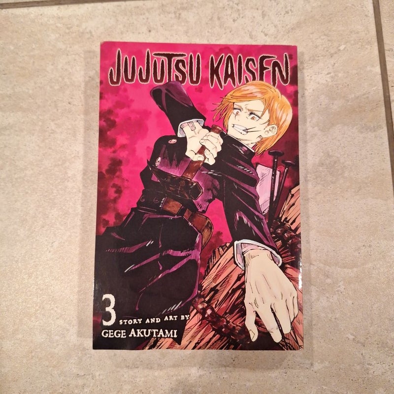 Jujutsu Kaisen, Vol. 1 Vol.2 and Vol. 3. Set of Three JJK books. Lot of three. 