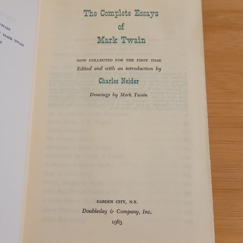 The Complete Essays of Mark Twain