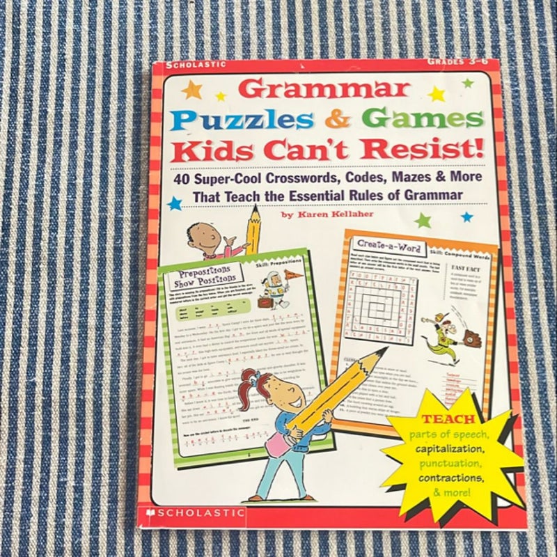 Grammar Games and Activities Kids Can't Resist!