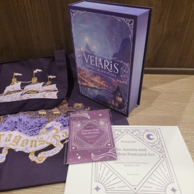 Illumicrate April 2025 Items + Velaris ACOTAR puzzle