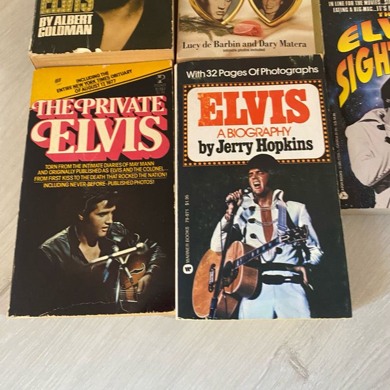 Lot of Five (5) Vintage Elvis Presley Mass Market Paperback Books