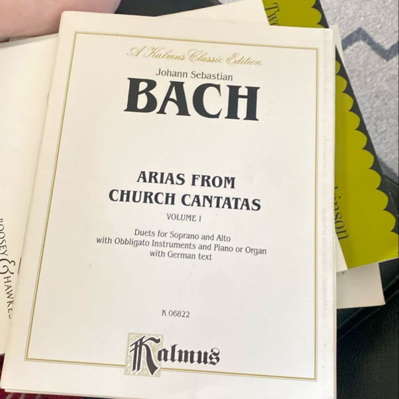 Arias from Church Cantatas (Soprano and Alto) (3 Duets), Vol 1