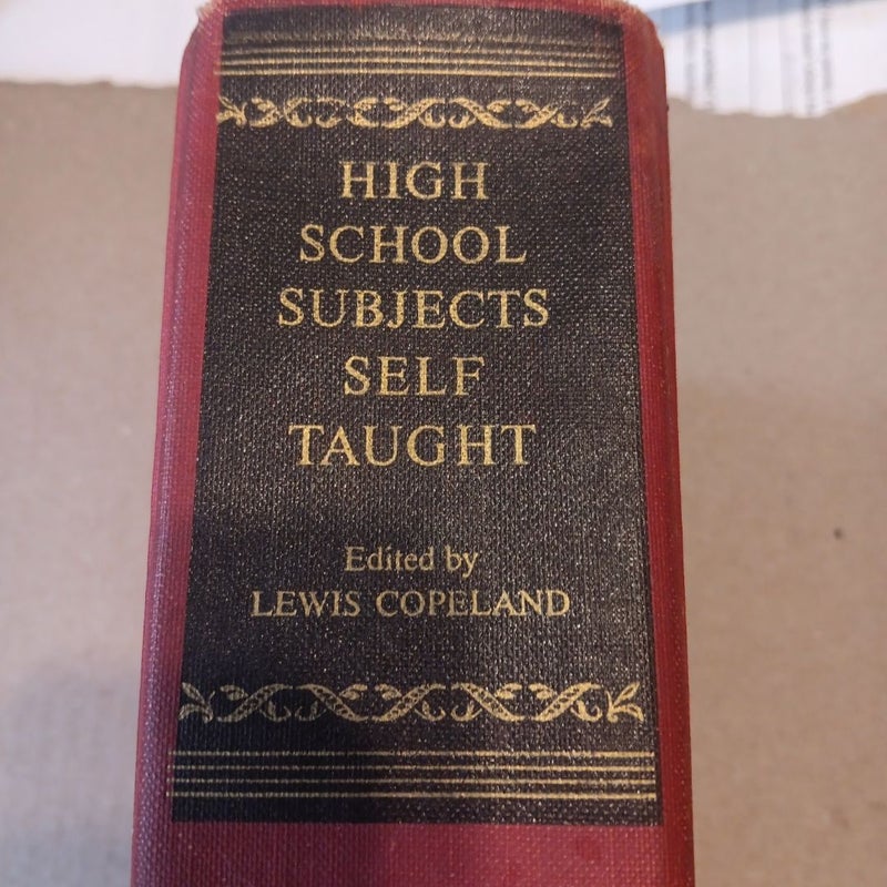 High school subjects self taught 1943