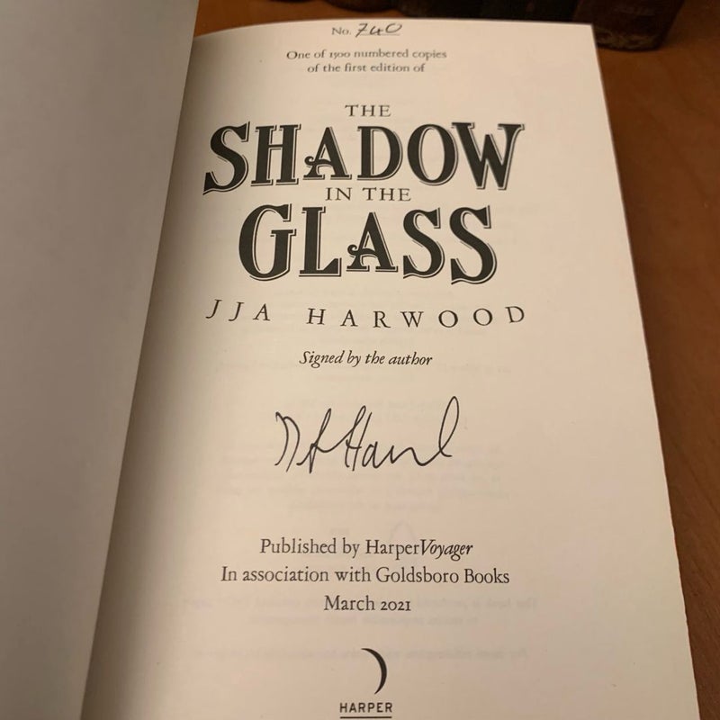 GOLDSBORO The Shadow in the Glass, 740/1500 Signed First Edition