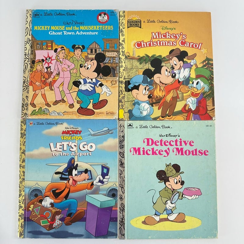 Mickey/Minnie Little Golden Books-Lot of 9