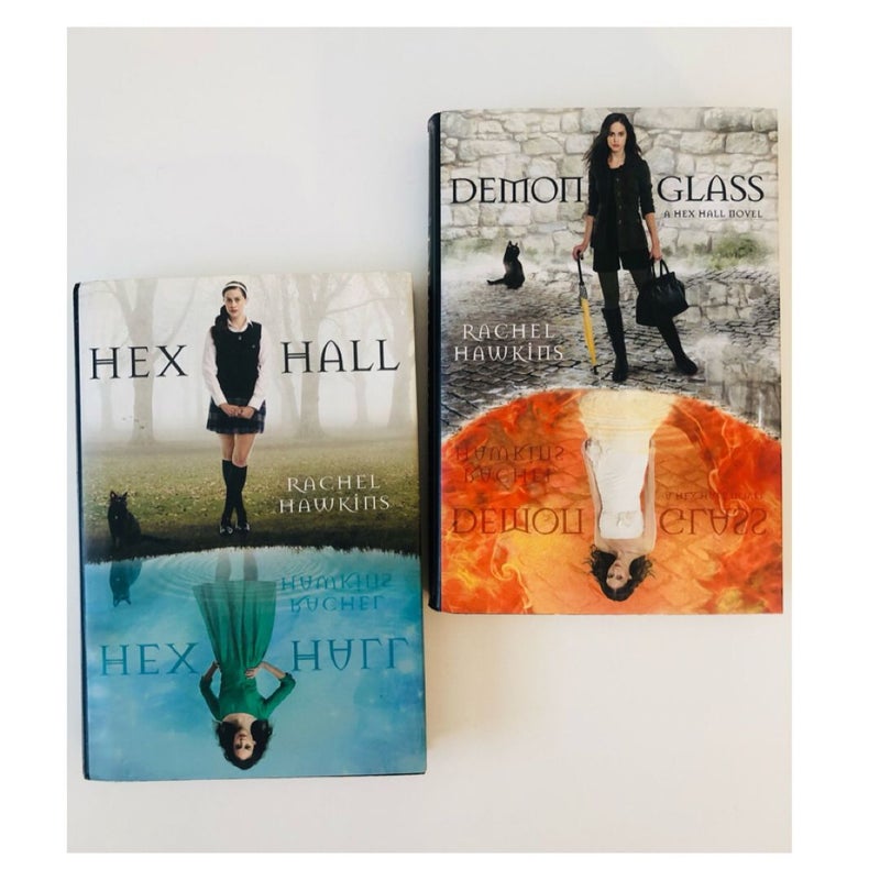 Hex Hall and Demon Glass 2 BOOK LOT