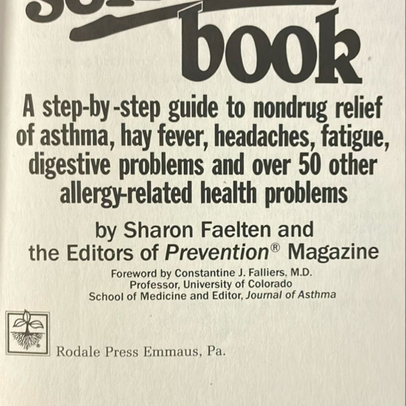 The Allergy self-help Book