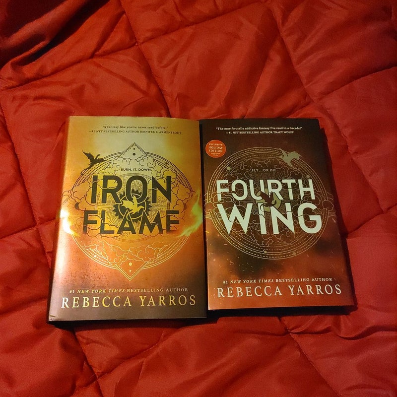 Fourth Wing And Iron Flame Books, By Rebbeca Yarros Canvas Print