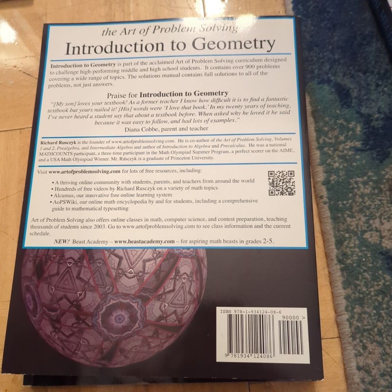 Introduction to Geometry w/ Solutions Manual
