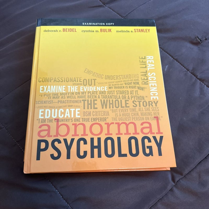 Abnormal Psychology