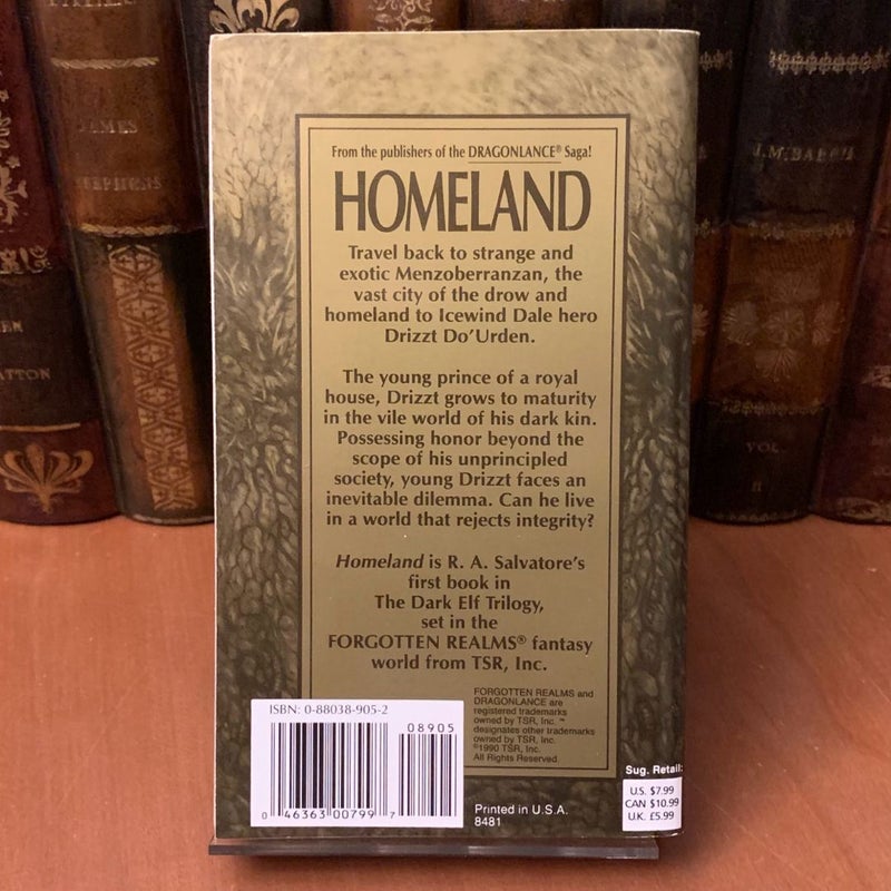Homeland, Legend of Drizzt, Dark Elf 1