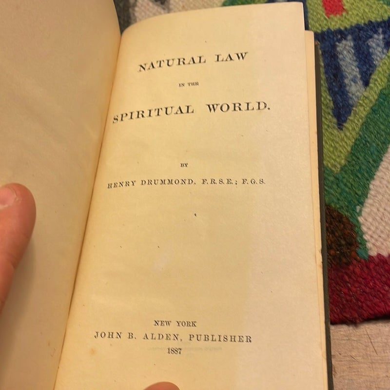 Natural Law in the Spiritual World (1887)