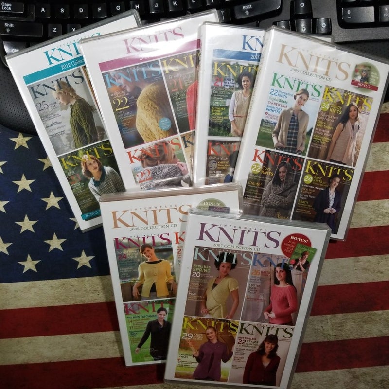 Interweave Knits 2012 Collection Cd (set of 6 collections = 2007-2012). New.