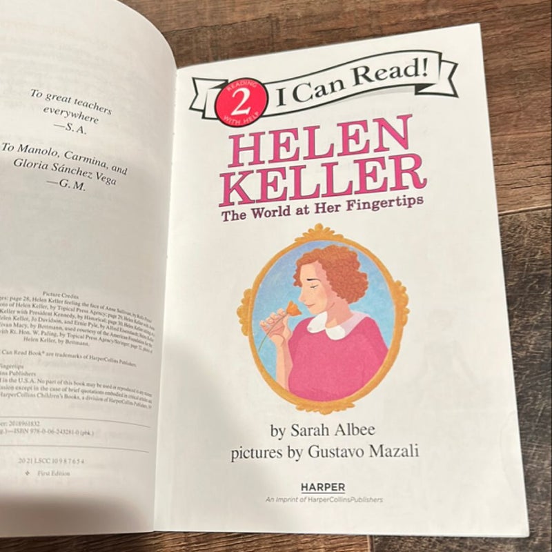 Helen Keller: the World at Her Fingertips