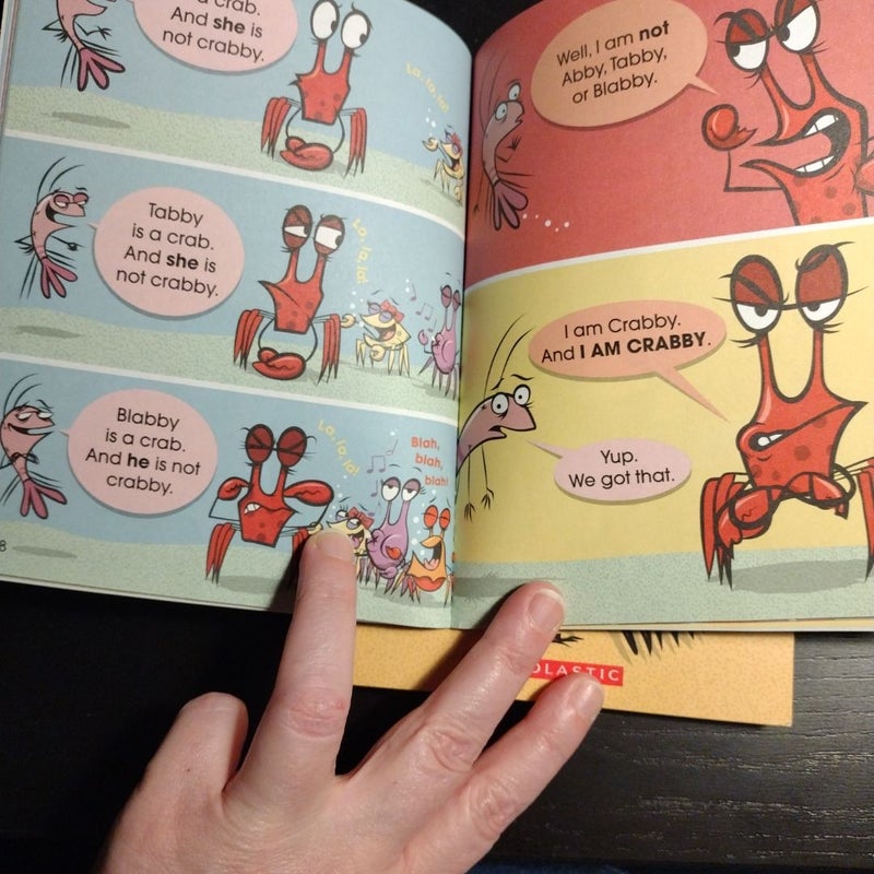 4 Book Set: Hello, Crabby!, Let's Play, Crabby!, Wake Up, Crabby!, Get Well, Crabby!